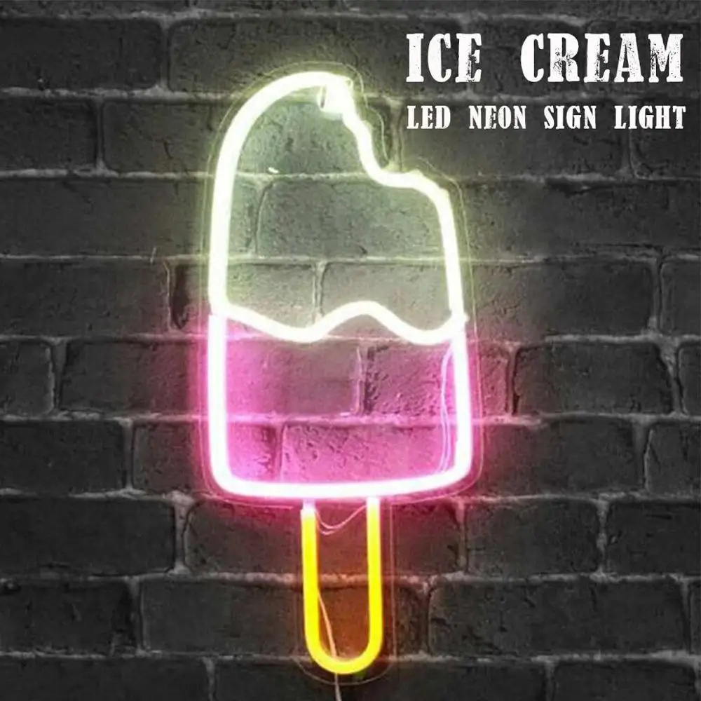 Ice Cream LED Neon Sign Light  – Baby Products Lotion recenzja i cena