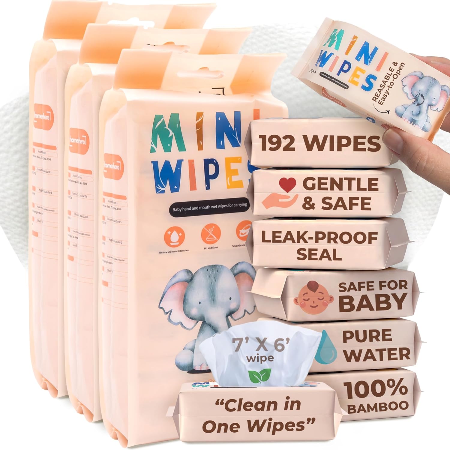 24 Pack Travel Baby Wipes, 192 – Baby Products In recenzja i cena