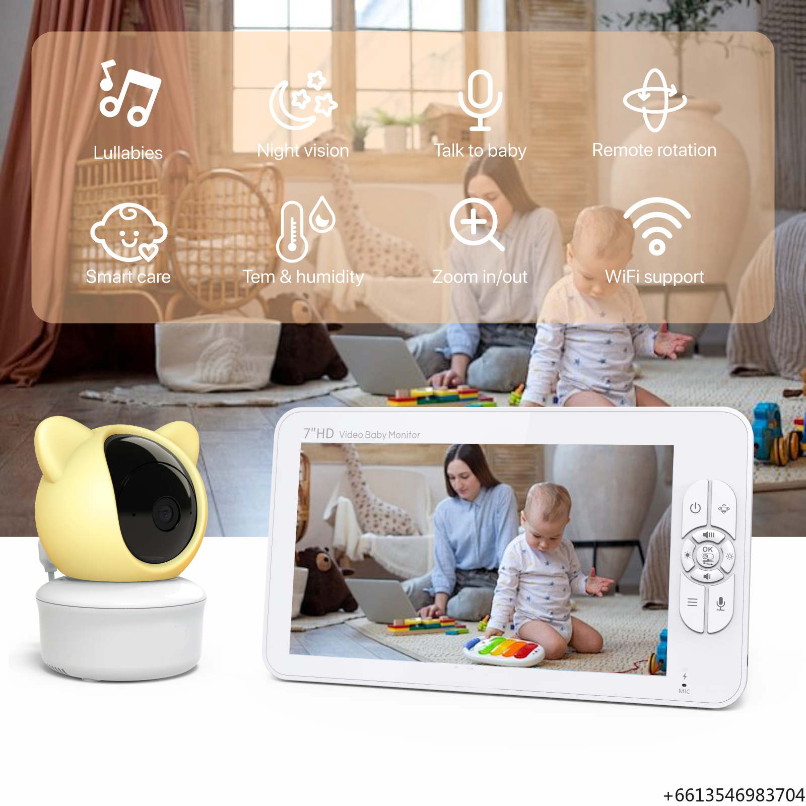 7inch 1080P WiFi Video Smartre – Baby Products App recenzja i cena
