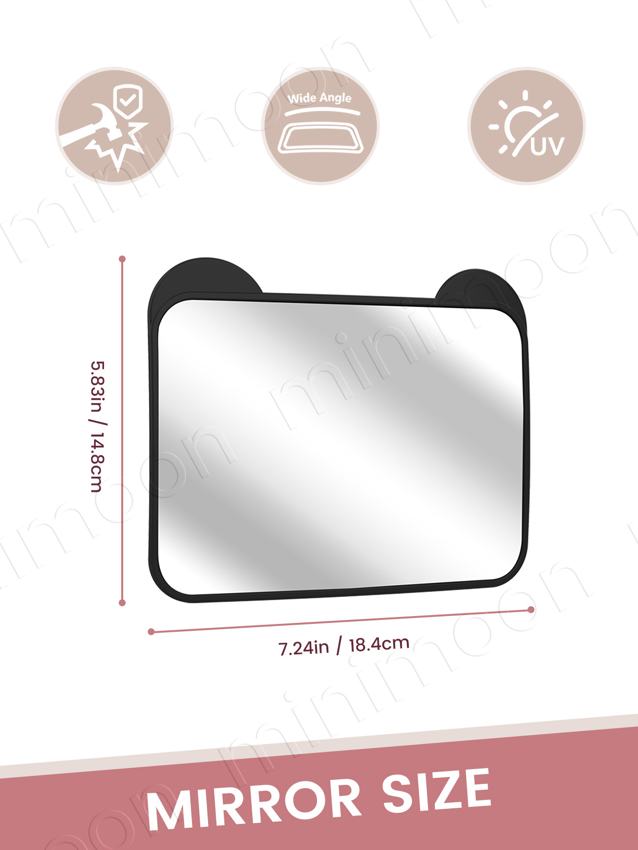 Cute Bear-Ear Car Seat Mirror, – Baby Monitor Sensor recenzja i cena