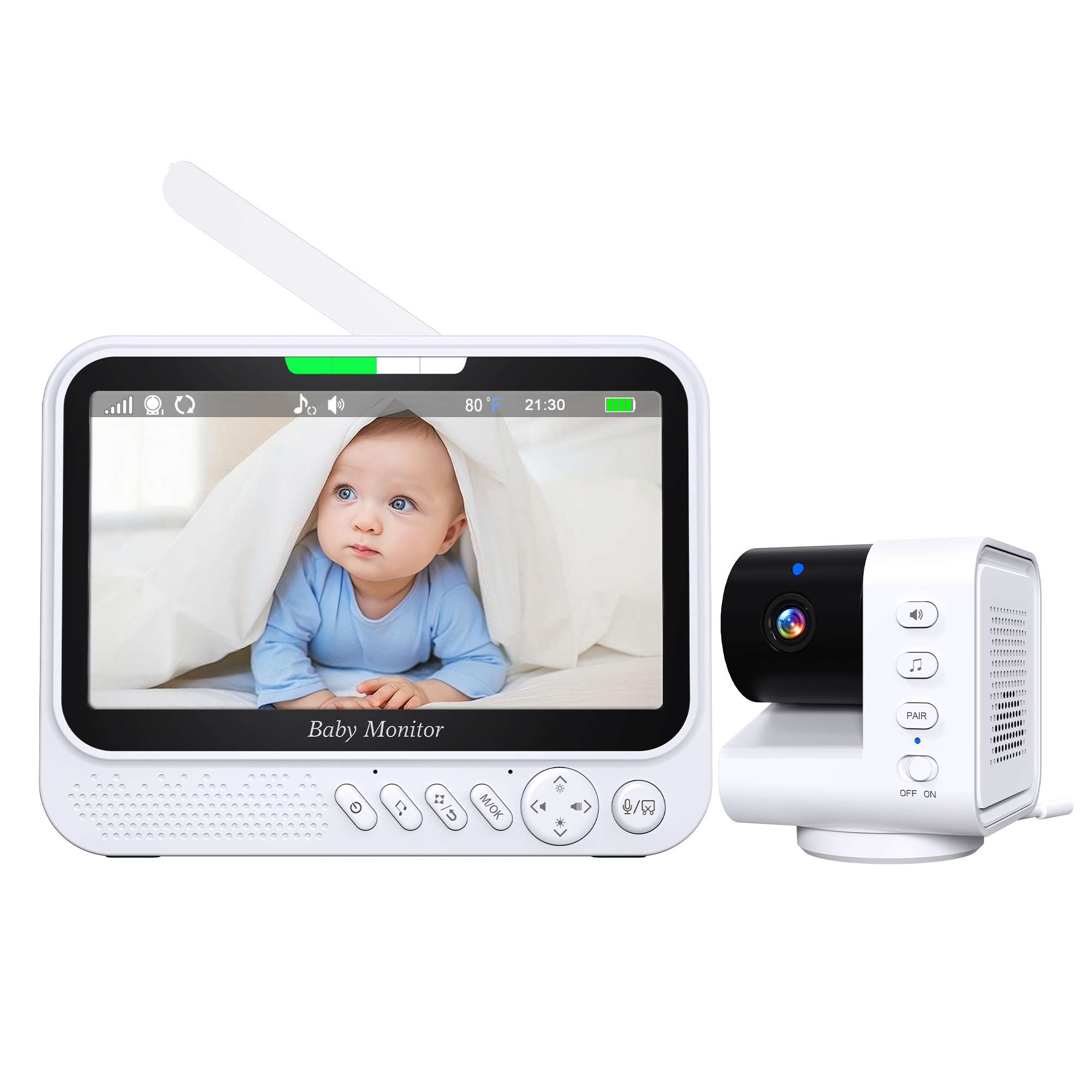 7inch IPS Screen 1v2 Wireless  – Baby Monitor Sensor recenzja i cena